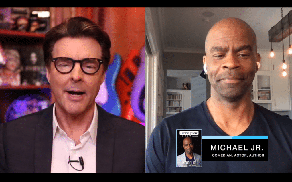 michael jr comedian on a virtual interview